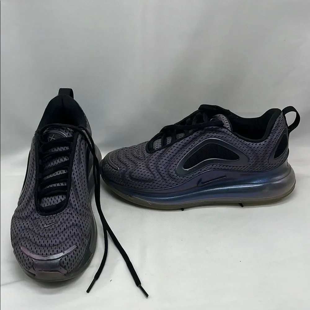 Nike Air Max 720 Black & Purple 5Y Tennis Shoes Sneakers